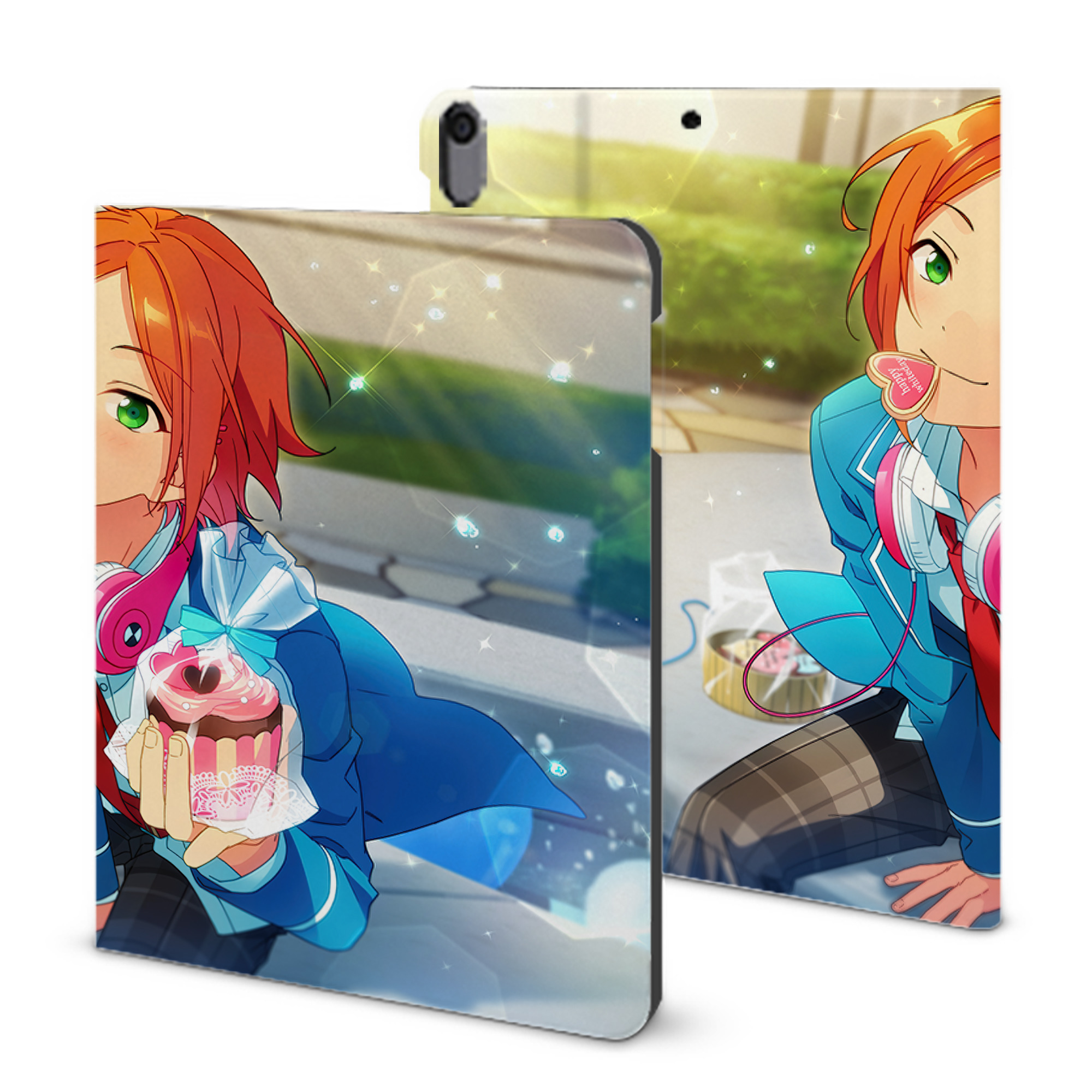 （画像用） あんさんぶるスターズ! Ensemble Stars IPad ケース ブック型 PUレザー TPU 耐衝撃 軽量 薄型 ペン収納なし 全面保護 IPad 各モデル対応